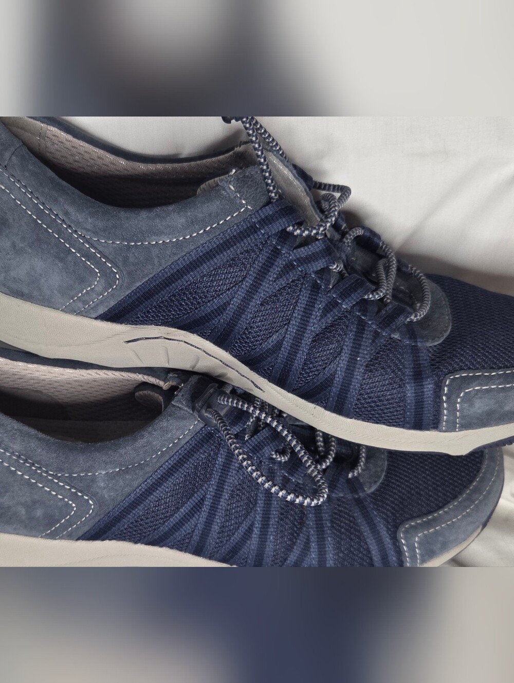 Womens Dansko Suede Blue Honor Bungee Lace Lightweight Athletic Shoes Sz 8.5 - Picture 5 of 13